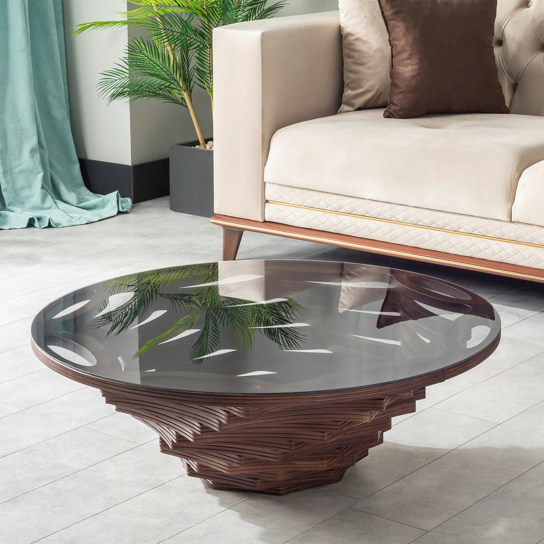 Discover how to choose the perfect coffee table for your sectional sofa. Learn about proportions, materials, and design balance — with elegant styling ideas from Kasseria Furniture.